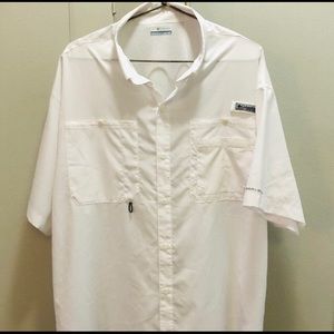 Columbia White PFG Shirt